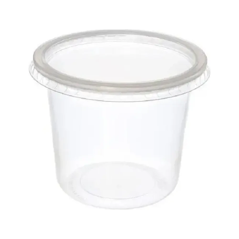 POTE REDONDO DESCARTÁVEL MICROONDAS FREEZER C/TAMPA 380ML C/25 UNID COPOZAN — foto 2