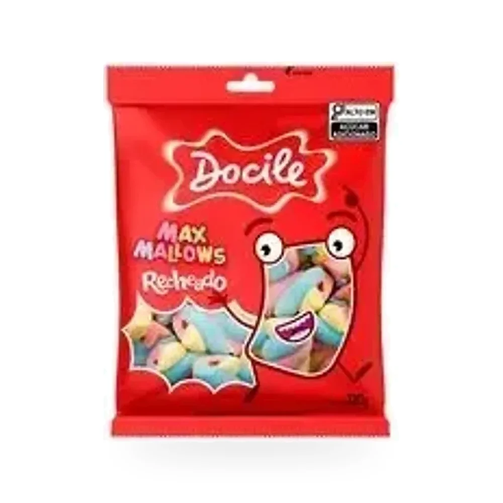 MARSHMALLOW RECHEADO COLORIDO 220G DOCILE